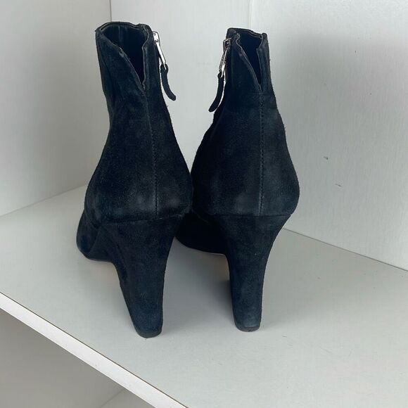 Sam Edelman Wilson Suede Ankle Boots 8.5 Black - Picture 6 of 11